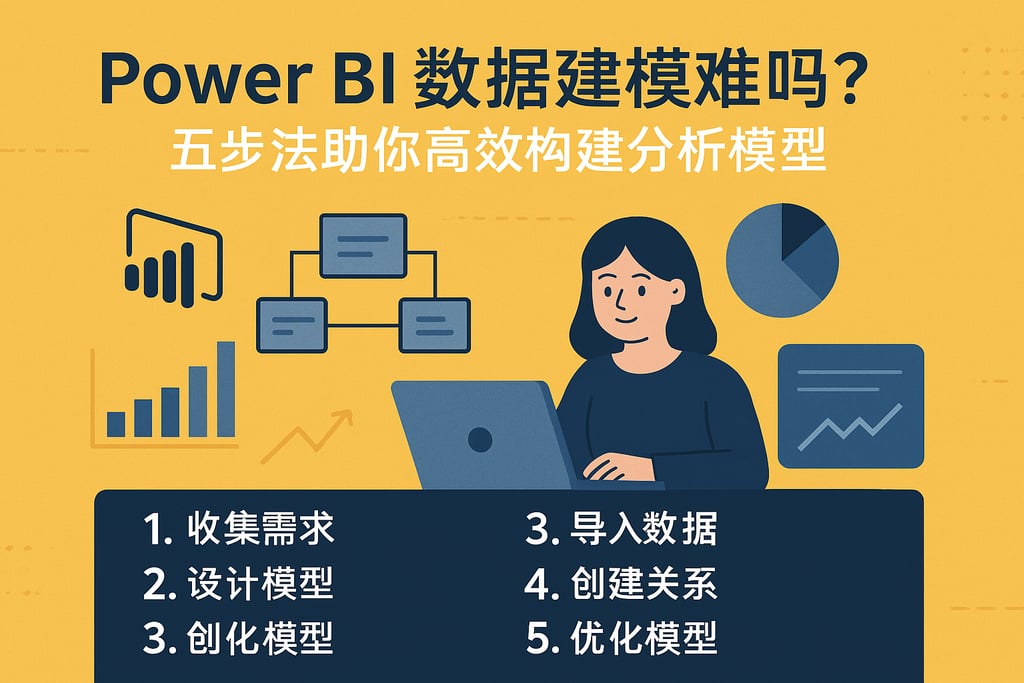 Power BI数据建模难吗？五步法助你高效构建分析模型